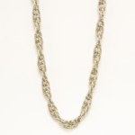 Υποαλλεργικό Κολιέ Ασημί Διαμάντια, από τη Farma Bijoux. Είναι κατασκευασμένο από οικολογικό ορείχαλκο, χωρίς νικέλιο, κάδμιο, μόλυβδο!