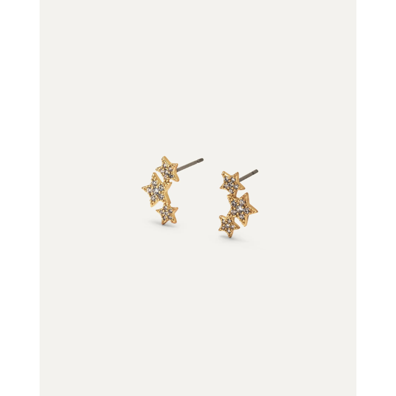 Τα σκουλαρίκια Silvia Gold Stud είναι η τέλεια ενσάρκωση του παιχνιδιάρικου και μοντέρνου σχεδιασμού, διασκεδαστικά και μοντέρνα από υποαλλεργικό ορείχαλκο!