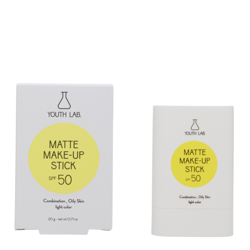 Το Matte Make-up Stick SPF 50 είναι ένα ανάλαφρο make-up σε μορφή stick που προσφέρει υψηλή αντηλιακή προστασία από την UVA, UVB και IR ακτινοβολία.